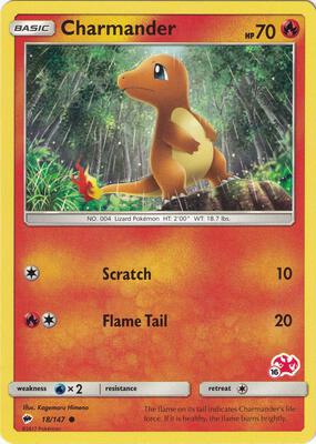 Charmander - 18/147 (#16 Charizard Stamped) card from Battle Academy