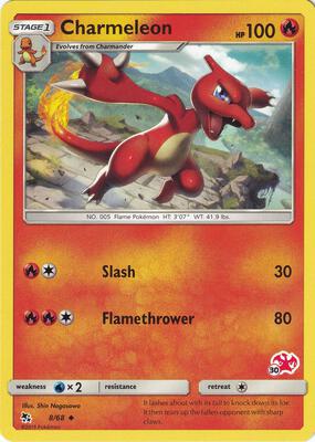 Charmeleon - 8/68 (#30 Charizard Stamped) card from Battle Academy