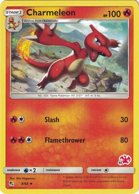 Charmeleon - 8/68 (#51 Charizard Stamped) card from Battle Academy
