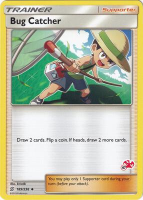 Bug Catcher - 189/236 (#47 Charizard Stamped) card from Battle Academy