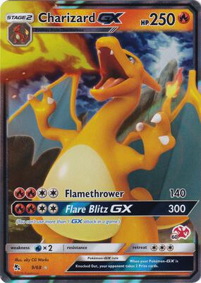 Charizard GX - 9/68 (#60 Charizard Stamped) card from Battle Academy