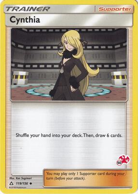 Cynthia - 119/156 (#50 Charizard Stamped) card from Battle Academy