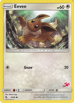 Eevee - 49/68 (#26 Charizard Stamped) card from Battle Academy