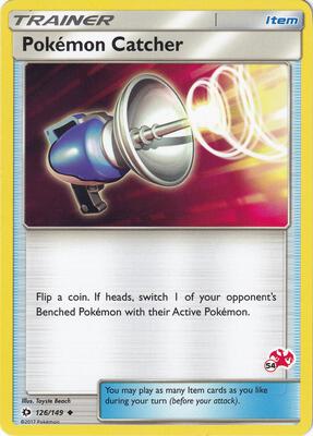 Pokemon Catcher - 126/149 (#54 Charizard Stamped) card from Battle Academy