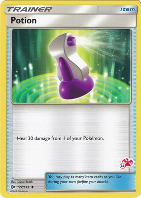Potion - 127/149 (#14 Charizard Stamped) card from Battle Academy