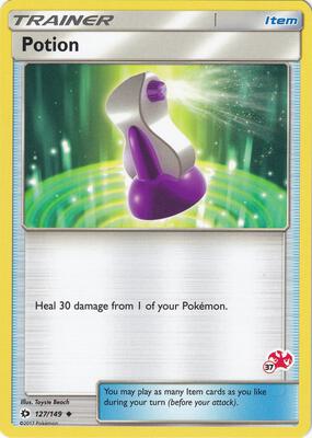 Potion - 127/149 (#37 Charizard Stamped) card from Battle Academy