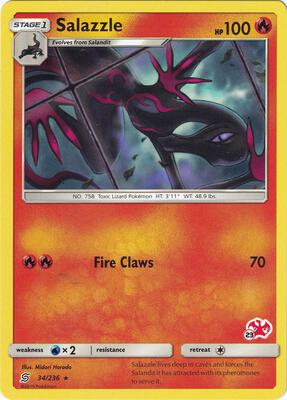 Salazzle - 34/236 (#23 Charizard Stamped) card from Battle Academy