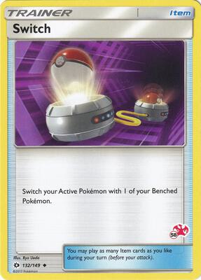 Switch - 132/149 (#58 Charizard Stamped) card from Battle Academy