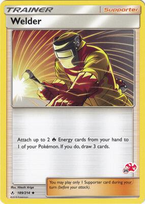 Welder - 189/214 (#25 Charizard Stamped) card from Battle Academy