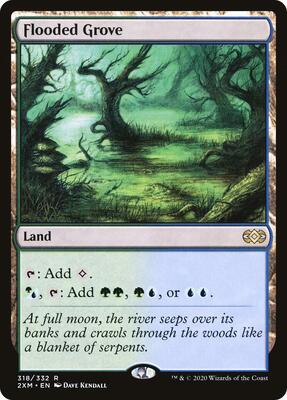Flooded Grove card from Double Masters