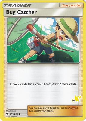 Bug Catcher - 189/236 (#44 Pikachu Stamped) card from Battle Academy