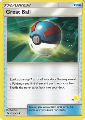 Great Ball - 119/149 (#29 Pikachu Stamped) card from Battle Academy
