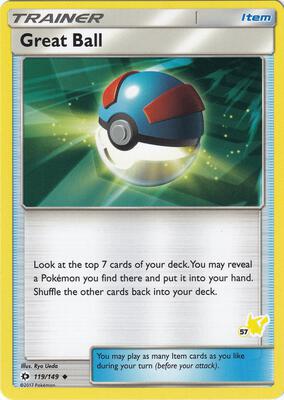 Great Ball - 119/149 (#57 Pikachu Stamped) card from Battle Academy