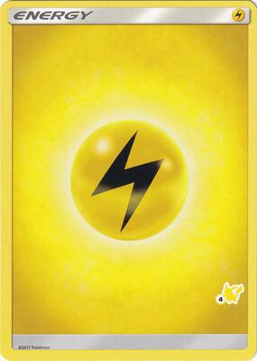 Lightning Energy (#4 Pikachu Stamped) card from Battle Academy