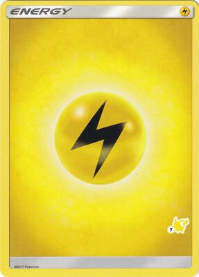 Lightning Energy (#7 Pikachu Stamped) card from Battle Academy
