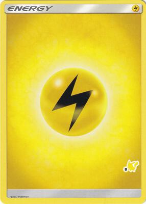 Lightning Energy (#8 Pikachu Stamped) card from Battle Academy
