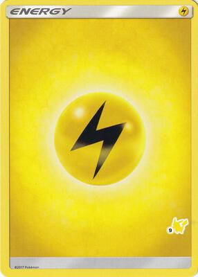 Lightning Energy (#9 Pikachu Stamped) card from Battle Academy