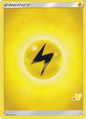 Lightning Energy (#10 Pikachu Stamped) card from Battle Academy