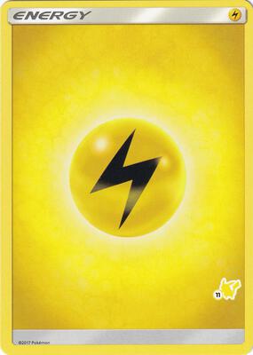 Lightning Energy (#11 Pikachu Stamped) card from Battle Academy
