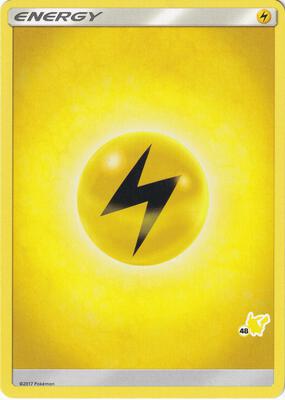 Lightning Energy (#48 Pikachu Stamped) card from Battle Academy