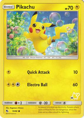 Pikachu - 19/68 (#30 Pikachu Stamped) card from Battle Academy