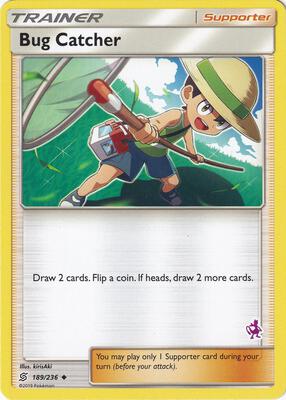 Bug Catcher - 189/236 (Mewtwo Stamped) card from Battle Academy