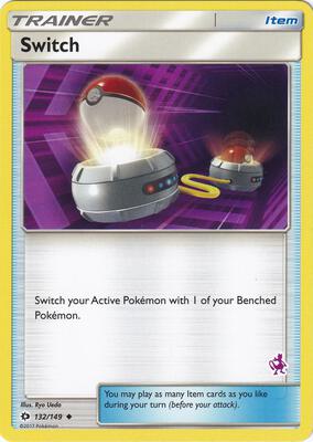 Switch - 132/149 (Mewtwo Stamped) card from Battle Academy