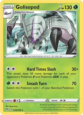 Golisopod card from SWSH03: Darkness Ablaze