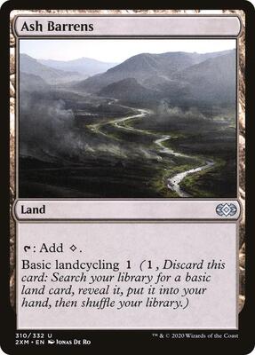 Ash Barrens card from Double Masters