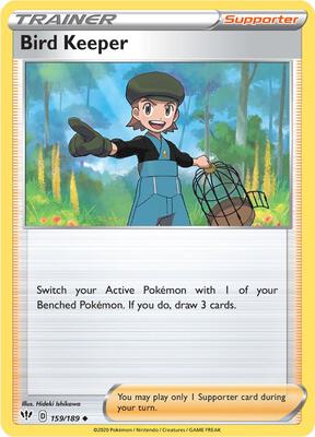Bird Keeper card from SWSH03: Darkness Ablaze