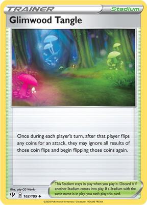 Glimwood Tangle card from SWSH03: Darkness Ablaze