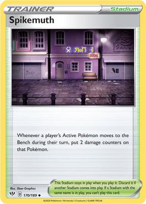 Spikemuth card from SWSH03: Darkness Ablaze