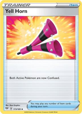 Yell Horn card from SWSH03: Darkness Ablaze