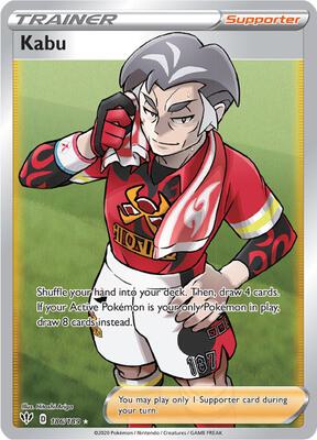 Kabu (Full Art) card from SWSH03: Darkness Ablaze