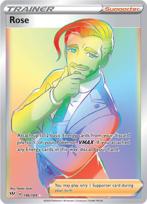 Rose (Secret) card from SWSH03: Darkness Ablaze