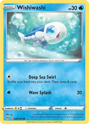 Wishiwashi card from SWSH03: Darkness Ablaze