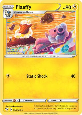 Flaaffy card from SWSH03: Darkness Ablaze