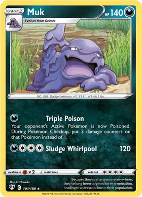 Muk card from SWSH03: Darkness Ablaze