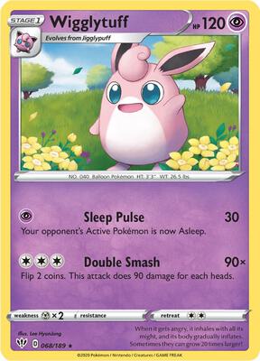 Wigglytuff card from SWSH03: Darkness Ablaze