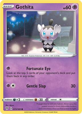 Gothita card from SWSH03: Darkness Ablaze
