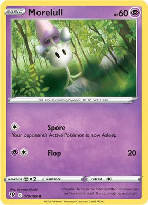 Morelull card from SWSH03: Darkness Ablaze