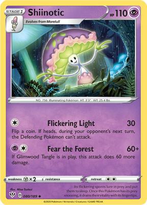 Shiinotic card from SWSH03: Darkness Ablaze