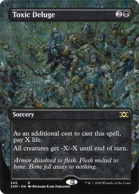 Toxic Deluge (Borderless) card from Double Masters