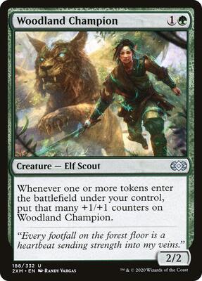 Woodland Champion card from Double Masters