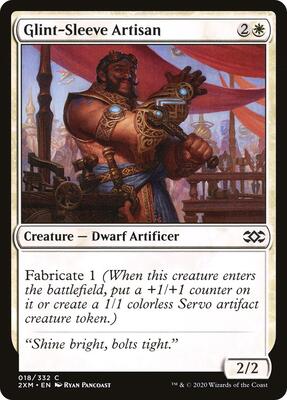 Glint-Sleeve Artisan card from Double Masters