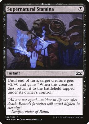 Supernatural Stamina card from Double Masters