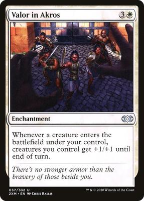 Valor in Akros card from Double Masters