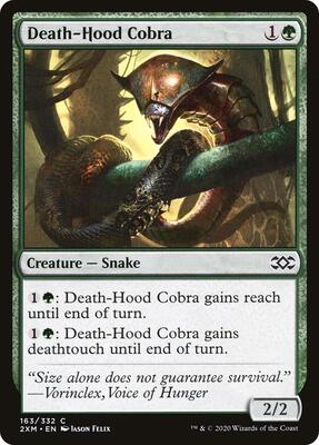 Death-Hood Cobra card from Double Masters