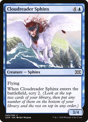 Cloudreader Sphinx card from Double Masters
