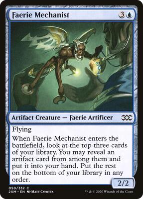 Faerie Mechanist card from Double Masters
